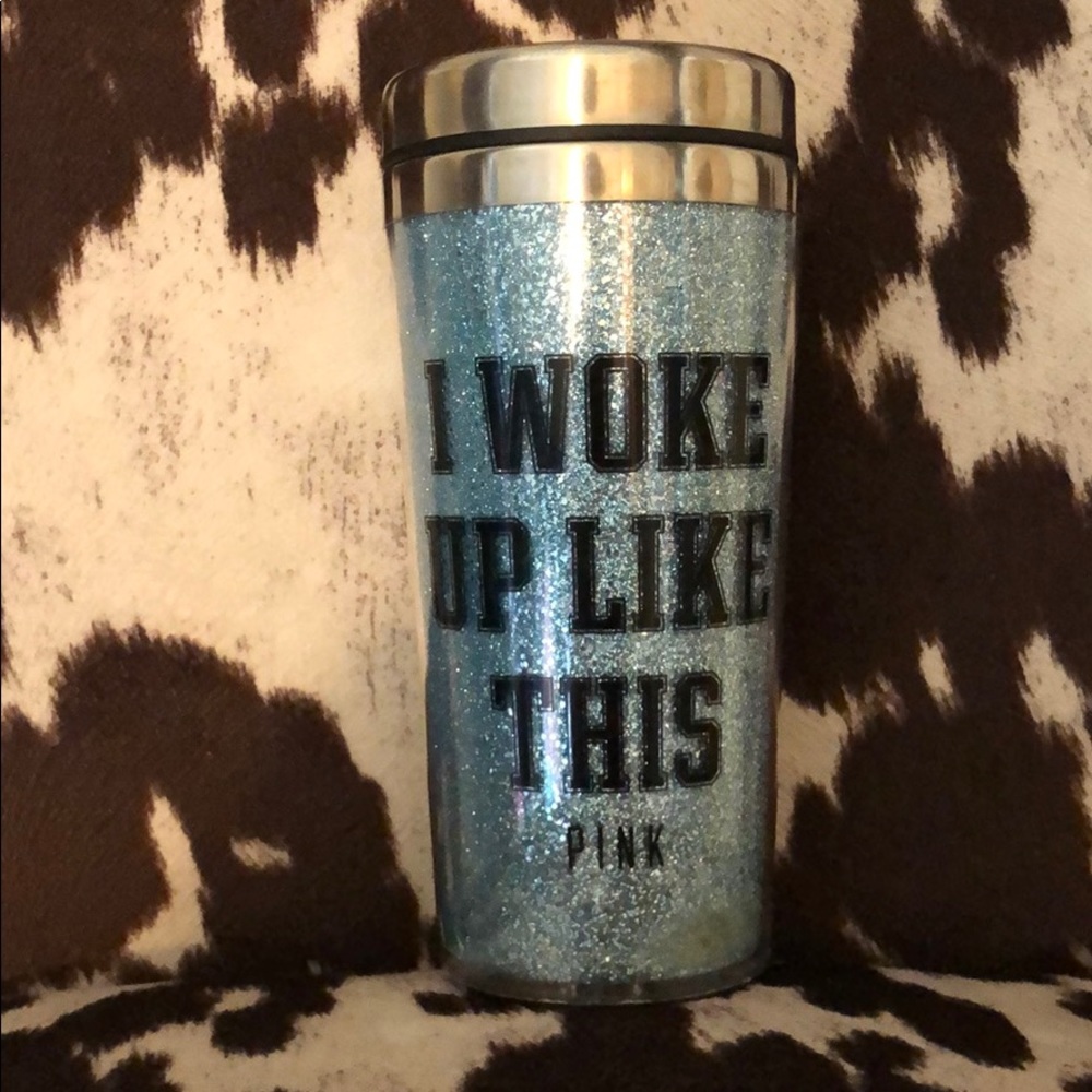 VS PINK coffee cup
